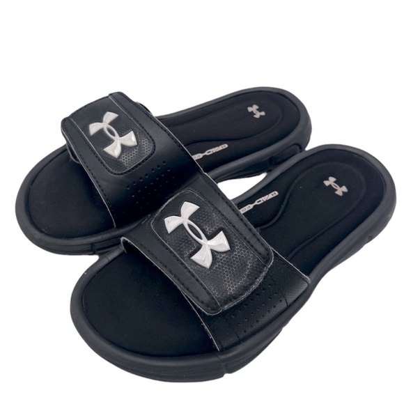 Under Armour Kids' Ignite VI Slides Black- Size 13k - Picture 6 of 8
